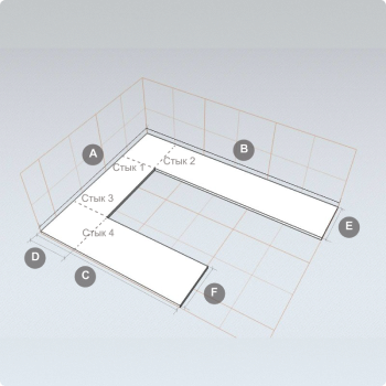 П-образная столешница